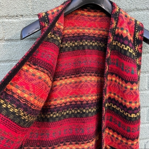 Peruvian Connection Alpaca Sweater Vest - Multi-color Size S - Picture 2 of 4